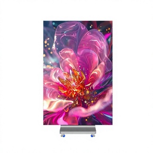 Pantalla LED Plegable de Doble Cara a Todo Color P2.5 GOB, Soporte de Piso Plegable, Cartel Digital LED, Reproductor de Publicidad para Interiores - Product Image 1