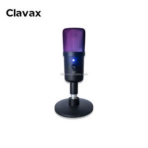 Clavax CLUSB- ZX662 Mute One-click microfono a condensatore <span class=keywords><strong>Desktop</strong></span> USB con Monitor di illuminazione RGB per la registrazione <span class=keywords><strong>Live</strong></span> - Product Image 1