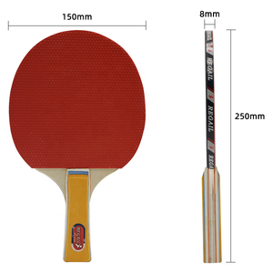 AA-06 Ensemble de raquettes de tennis de table économique, 2 raquettes et 2 balles de <span class=keywords><strong>ping</strong></span>-<span class=keywords><strong>pong</strong></span> (pointes à l'intérieur ou à l'extérieur), <span class=keywords><strong>Raquette</strong></span> de tennis de table personnalisable - Product Image 3