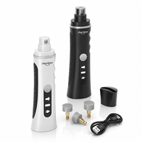 Lime à ongles électrique rechargeable pour chiens, chats et lapins, 2 vitesses, lumière LED, faible bruit, outil de toilettage, vente en gros