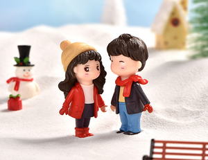 Décoration de gâteau en résine peinte à la main en gros, figurine de couple Mr & Mrs, mariée et marié pour mariage - Product Image 4