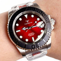 Nouvelle montre mécanique automatique pour homme de 40 mm, MIYOTA 8215, étanche 20 bars, lunette à 120 clics, cadran rouge/bleu/vert, marques lumineuses, Rejor