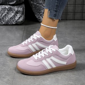 Nuevas Zapatillas Planas Retro Europeas Americanas de Color para Mujer, Tallas Grandes, con Cordones, Parte Superior de PU, Entresuela de EVA, Forro de Malla, Suela de Goma - Product Image 5