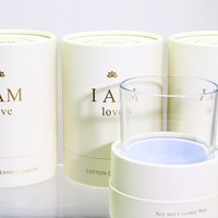 Emballage de boîte à bougie avec logo pour tube en papier Tubes torsadés cosmétiques Récipient de parfum solide pour thé kraft de qualité alimentaire