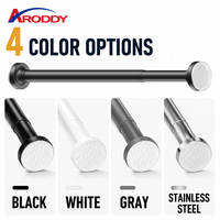 ARODDY Source Factory Tringles à rideaux de cuisine multifonctionnelles 32mm 47.2-74.8 pouces, tringles à tension sans perçage pour fenêtres, vente en gros