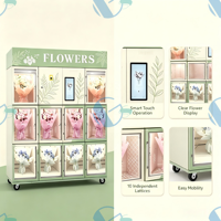 Distributeur automatique intelligent de fleurs en libre-service 24h/24, modèle OEM d'usine, vente chaude, distributeur de bouquets