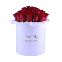 Grande taille fleur cylindre boîte ronde pour cadeau personnalisé Logo tube emballage cylindre boîte mariages décoration