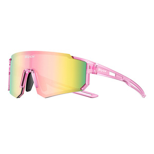 แว่นกันแดดปั่นจักรยาน SCVCN DZ-S1411-B สีสันสดใส ป้องกันฝ้า กันลม ดีไซน์ป้องกันรังสียูวี 400 น้ำหนักเบา เหมาะสำหรับเล่นกีฬา - Product Image 5