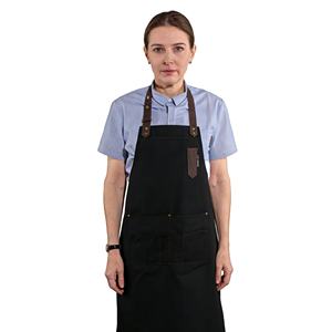 Delantal Ajustable de Sastre/<span class=keywords><strong>Chef</strong></span> con Múltiples Bolsillos, Resistente al Lavado, de Alta Calidad, Polialgodón, Negro, Unisex, para Restaurante y Cocina - Product Image 2