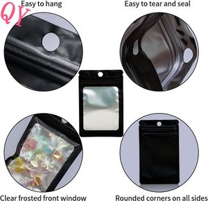 Q Y Hot Sale Stand up Smell Proof Mylar Bags 3.5g 7g 14g Food Grade Mylar Stand up Pouch - Product Image 2