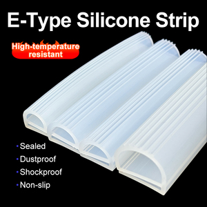 Guarnizione in <span class=keywords><strong>Gomma</strong></span> Siliconica Personalizzata a Forma di E, Striscia Sigillante per Porta del Forno e Vaporiera, Guarnizione in Silicone Tipo E - Product Image 3