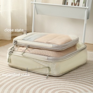Lot de cubes de rangement de voyage compressibles en polyester imperméable grande capacité pour vêtements – Vente en gros - Product Image 6
