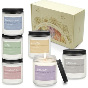 Coffret de 6 bougies parfumées d'aromathérapie prêtes à offrir, total 36 oz, 300 heures de combustion prolongée pour la décoration de la maison - Product Image 4