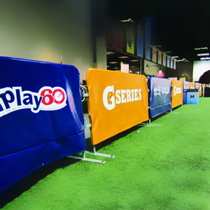 Couverture de barrière en tissu populaire impression personnalisée Double face avec image personnalisée vente directe d'usine pour bannière présentoir clôture - Product Image 6