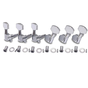 Chrome Metal 3R3L Khóa Dây Kín Đầu Máy <span class=keywords><strong>Guitar</strong></span> Điều Chỉnh Chốt Cho Phụ Kiện <span class=keywords><strong>Guitar</strong></span> Acoustic Hoặc Điện - Product Image 3