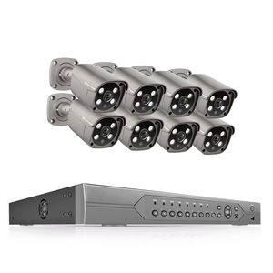 Système de caméra <span class=keywords><strong>Techage</strong></span> 16CH 8MP 5MP POE H.265 4K Détection faciale humaine Audio bidirectionnel Caméra de surveillance de sécurité nocturne couleur - Product Image 1