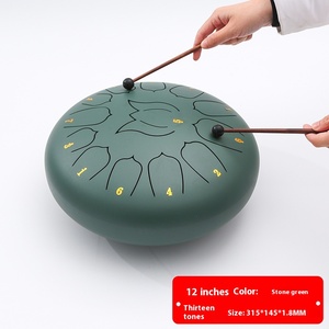 Tambor hueco 12 "13 Tone Steel Tongue Drum Instrumento de percusión Fanyin Forget Dust Drum - Product Image 3