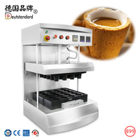 Machine à gaufres commerciale électrique pour scones et snacks, machine à gaufres en forme de tasse à café, construction en alliage d'aluminium
