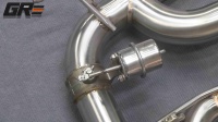 Système d'échappement Catback à valves en acier inoxydable SS304 pour Jaguar F-TYPE X152 3.0T 2014-2023, section intermédiaire arrière, silencieux à quatre sorties, amélioration du système d'échappement