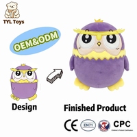 Jouets en peluche personnalisés, adorables mascottes, peluches d'anime, jouets en peluche personnalisés pour enfants, poupées écureuil et hibou, cadeaux promotionnels
