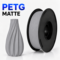 Filament PETG mat 1,75 mm 1 kg, haute résistance, faible odeur, scellé sous vide, impression fluide, pour imprimante 3D FDM
