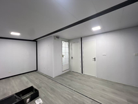 Structure en acier, imperméable et respirante, maison mobile préfabriquée moderne de 20 pieds, pliable et extensible, hôtel conteneur, salle de bain