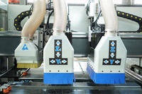 Machine de perçage et de rainurage CNC six faces JIYU CD-612BS à double pince haute vitesse, compatible avec les logiciels de nesting pour panneaux de meubles