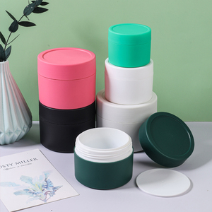 Wholesale60g 100g 150g 180g 200g 250g mờ đầy màu sắc mỹ phẩm Vòng Nhựa nặng tường <span class=keywords><strong>Jar</strong></span> chăm sóc da kem <span class=keywords><strong>Jar</strong></span> bao bì - Product Image 5