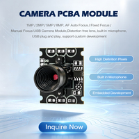 640*480 HD USB Kamera PCBA Sabit veya Manuel Odaklamalı USB Video Kamera Modülü UVC Protokolü USB Web Kamerası Devre Kartı Ücretsiz Sürücü