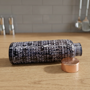 Botella de Agua Desechable de Doble Pared 100% Cobre - Artesanía India - Product Image 3