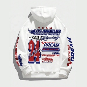 Sweat-shirts à capuche surdimensionnés de haute qualité avec cordon de serrage, personnalisés pour impression en relief, en coton et polyester épais et uni - Product Image 1