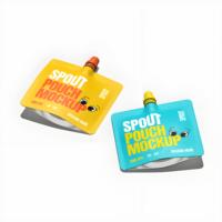 Pochette souple avec bec verseur pour crème de soin 10ml 20ml 30ml, impression de logo personnalisée, pochette verticale avec bec verseur