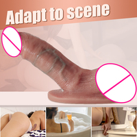 Dildo Masculino al por Mayor, Dildo Realista con Punto G, Juguetes Sexuales para Mujeres, Masturbador de Pene