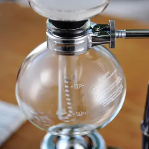 3 כוסות ידני Syphon סיר יד זכוכית מכונת קפה ואקום בירה חום עמיד לשאוב קפה מכונה מסנן