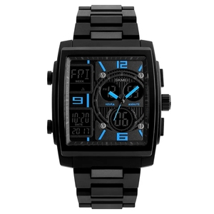 <span class=keywords><strong>Reloj</strong></span> <span class=keywords><strong>Skmei</strong></span> 1584 al por Mayor, <span class=keywords><strong>Reloj</strong></span> de Pulsera Cuadrado Especial con Formato <span class=keywords><strong>Binario</strong></span> de 12 y 24 Horas para Hombre, <span class=keywords><strong>Reloj</strong></span> Deportivo Resistente al Agua - Product Image 1