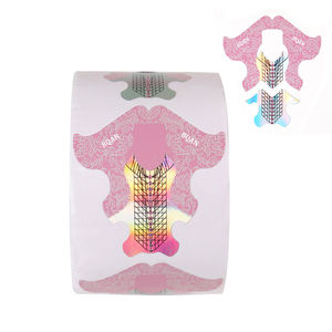 <span class=keywords><strong>BQAN</strong></span> OEM LOGO 3D papel Nail Art molde herramienta aluminio doble uso fuerte suave Gel doble acrílico extensión holográfica forma de uñas - Product Image 1