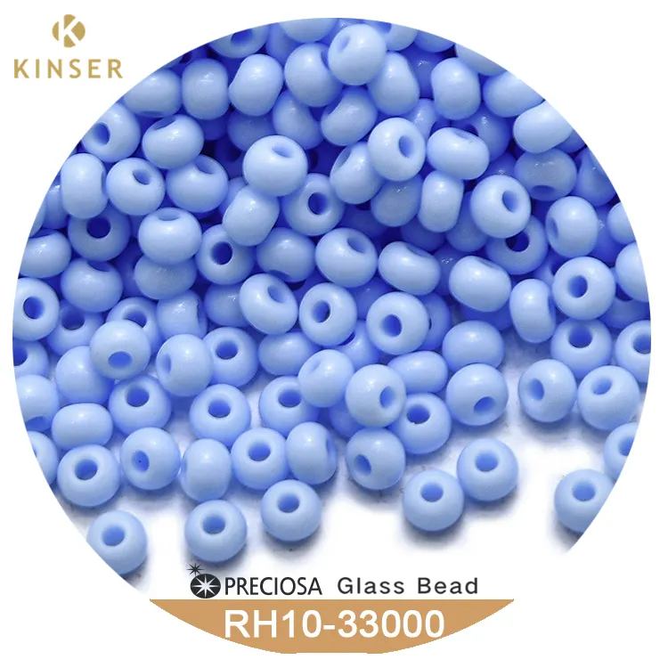 Preciosa Rocailles รอบหลุม10/0ลูกปัด2.3มม. [17สีธรรมชาติทึบแสงชุดแรก] 10กรัมแพ็ค