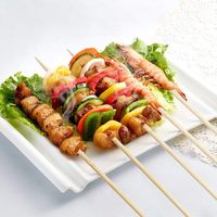 Brochettes jetables en bambou 50 pièces – Finition lisse de haute qualité pour la cuisine