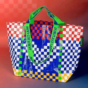 Custom Printed Logo Woven <b>Tote</b> Bag Waterproof Shopping Bag Custom Printing <b>Plastic</b> Environmental Bags - Product Image 5