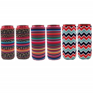 Porte-bouteille isotherme personnalisé en néoprène 12 oz avec fermeture éclair et ouverture frontale facile d'accès, motif camouflage tendance, pour fêtes et activités en extérieur - Product Image 6