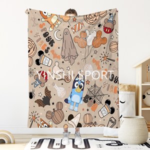 Custom simpatico cartone animato per bambini regalo in pile coperta personalizzata nome morbido e accogliente coperta per neonati - Product Image 1