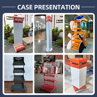 Présentoir Moderne Portable Léger en Bois et Fer YX pour Étagères de Supermarché et Objets Décoratifs