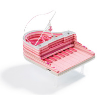 Notes autocollantes créatives 3D stéréo en papier cartonné style musical, 8 touches, pour débutants, mini, pour décoration de bureau et journal, personnalisables OEM ODM