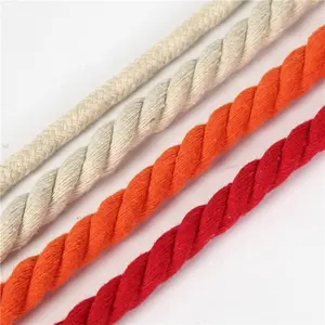 Satin Cord Multi-Function High Strength Braided Rope Craft Cotton Rope Diy Three-strand Rope