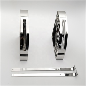 Duxini hiện đại hai lớp thép không gỉ Kệ phòng tắm <span class=keywords><strong>2</strong></span> quần áo Móc đánh bóng nhà khách sạn góc tắm Caddy giá nhà bếp - Product Image 4