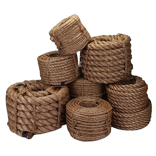 Groothandel China Fabrikanten Gevlochten 3 Strengen Manilla Jute Touw Henneptouw Sisal Touw