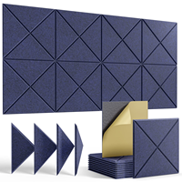Panneaux acoustiques modernes en feutre PET de forme géométrique, écologiques, créatifs, multi-formes, dalles murales insonorisantes pour studio et intérieur