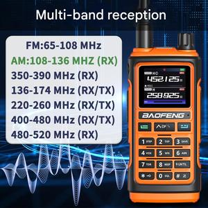 Radio bidirectionnelle FM longue portée UV-17 5W UHF/VHF double bande avec batterie 2500-3000mAh, portée jusqu'à 5 km - Product Image 3