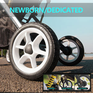 Opción multicolor Cochecito de bebé Seguridad Cinturón de seguridad de 5 puntos Empuje bidireccional Cochecito de bebé portátil Cochecito de bebé ajustable - Product Image 3