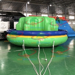 Spinning Remorquable Tube Gonflable Eau Jouets Ride Jeu Activité En Plein Air Twister Gonflable Eau Rotatif Disco Bateaux - Product Image 2